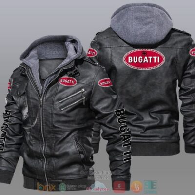 Bugatti Car Motor Leather Jacket LJ0653
