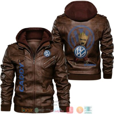Caddy Baby Groot Hug Leather Jacket LJ0675 1