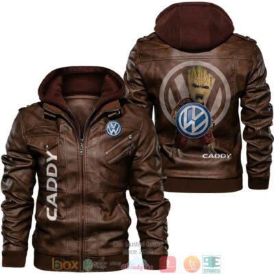 Caddy Baby Groot Leather Jacket LJ0676 1