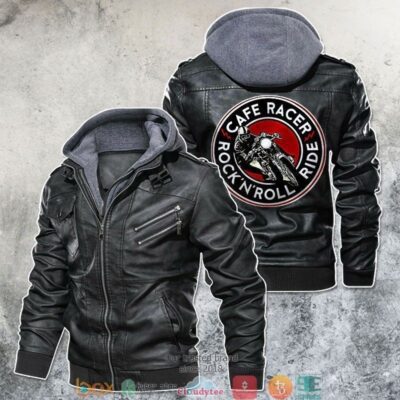 Cafe Racer Rock N Roll Rider Club Leather Jacket LJ0685