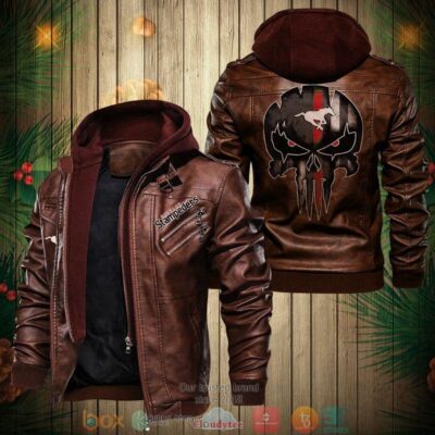 Calgary Stampeders CFL Leather Jacket LJ0694