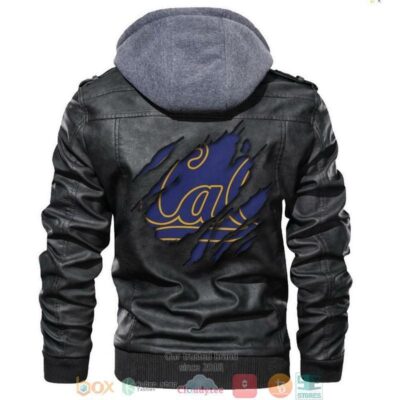 California Golden Bears NCAA Black Leather Jacket LJ0696