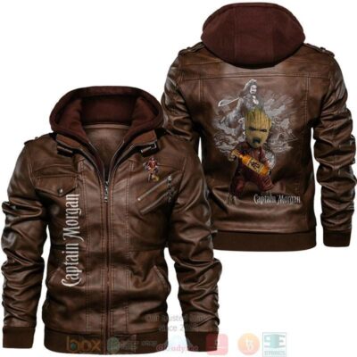 Captain Morgan rum Groot Leather Jacket LJ0731 1