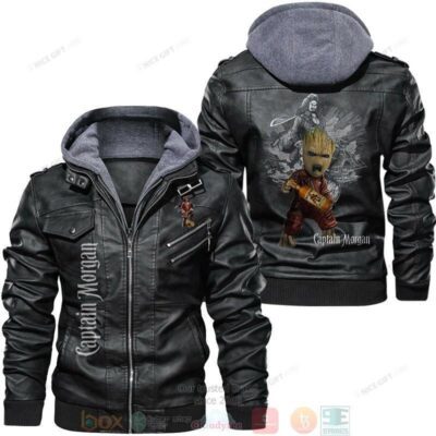 Captain Morgan rum Groot Leather Jacket LJ0731