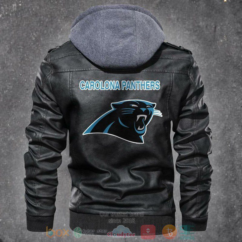 Carolona-Panthers-NFL-Football-Leather-Jacket-LJ0750 Carolona Panthers NFL Football Leather Jacket LJ0750