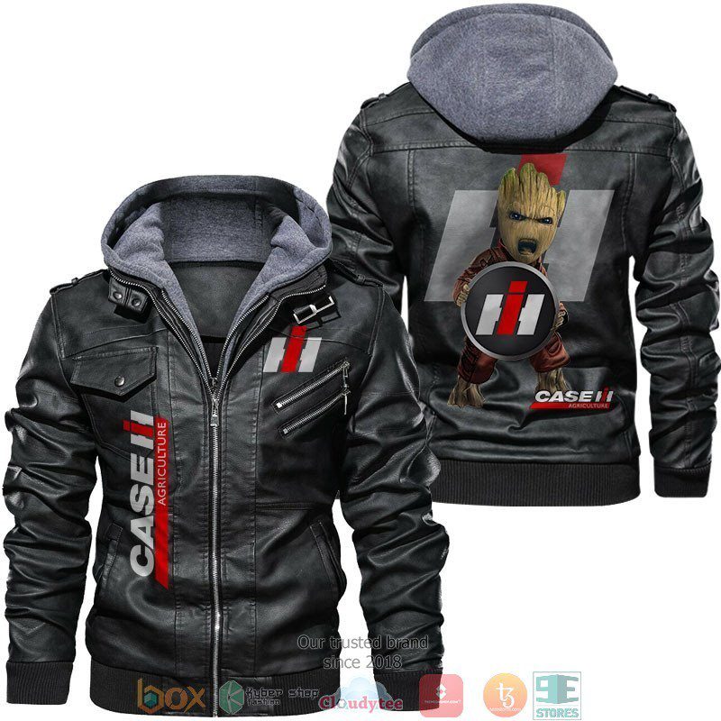 Case-IH-Agriculture-Baby-Groot-Leather-Jacket-LJ0754 Case IH Agriculture Baby Groot Leather Jacket LJ0754