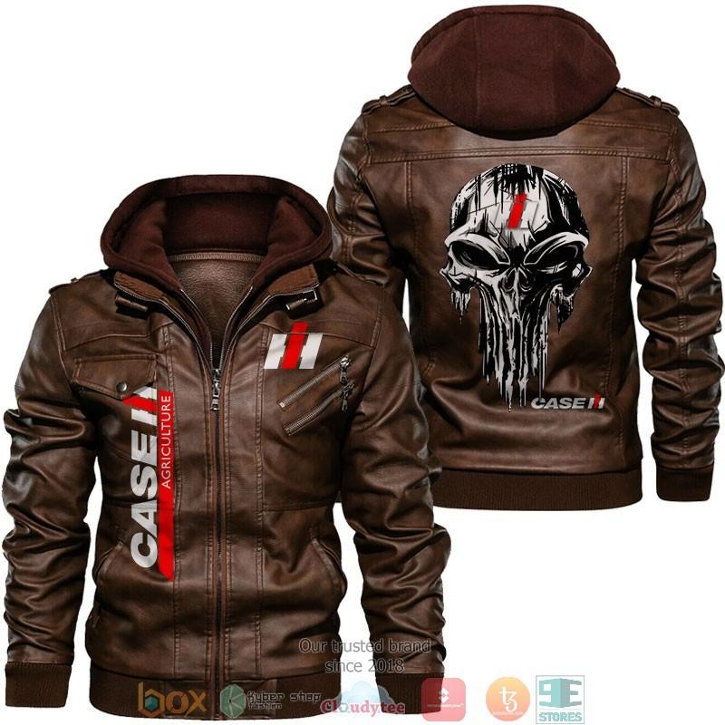 Case-IH-Agriculture-Punisher-Skull-Leather-Jacket-LJ0755-1 Case IH Agriculture Punisher Skull Leather Jacket LJ0755 1
