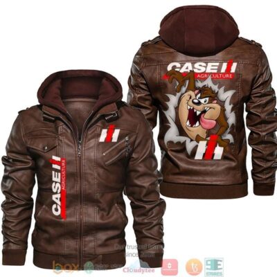 Case IH Agriculture Tasmania Leather Jacket LJ0756 1