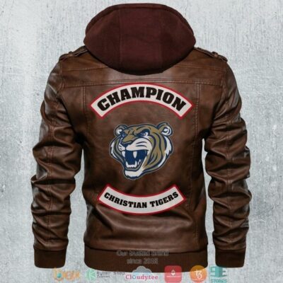 Champion Christian Tigers NCAA Football Leather Jacket LJ0792
