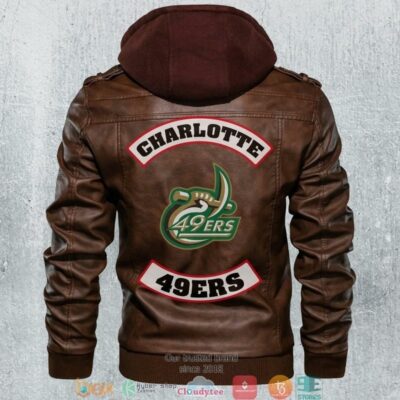Charlotte 49Ers NCAA Football Motorcycle Leather Jacket LJ0797