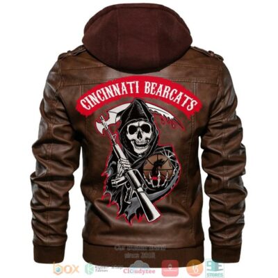 Cincinnati Bearcats NCAA Basketball Sons Of Anarchy Brown Leather Jacket LJ0879