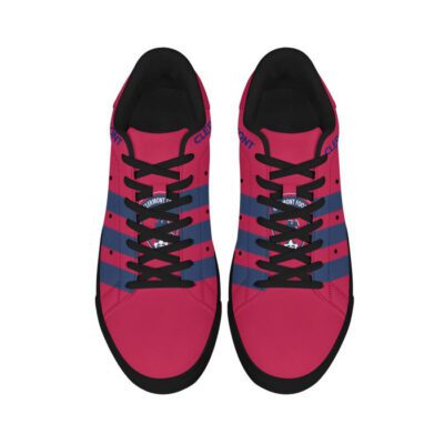 Clermont Foot Auvergne 63 Low Top Leather Skate Shoes Tennis Shoes Sneaker For Fans Black Sole 3