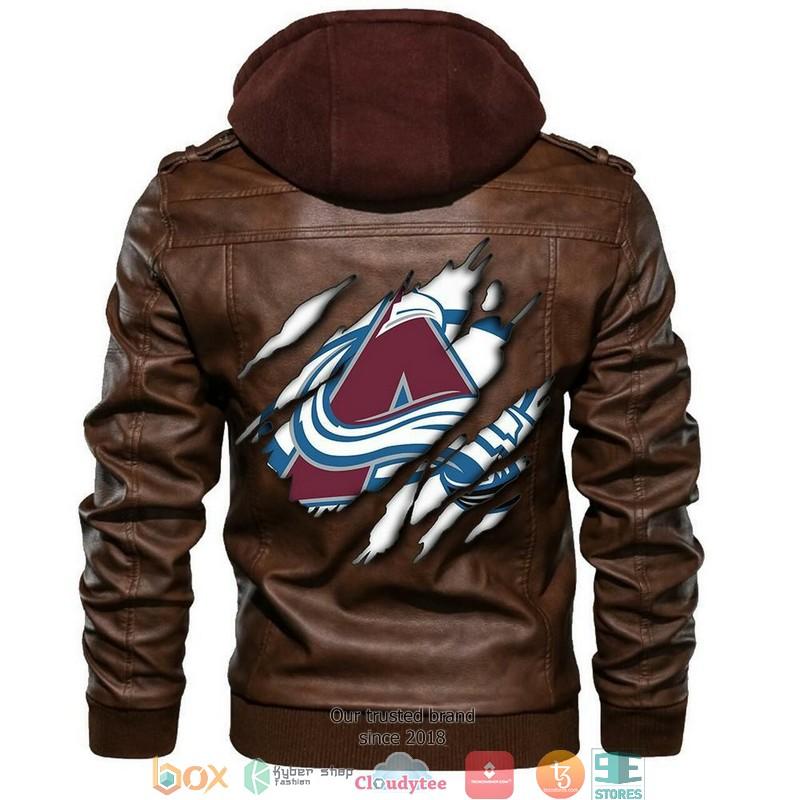 Colorado Avalanche NHL Hockey Sons Of Anarchy Brown Motorcycle Leather ...