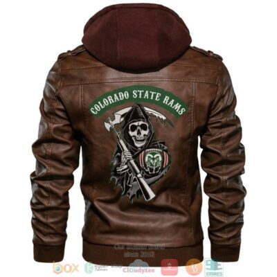 Colorado State Rams NCAA Football Sons Of Anarchy Brown Leather Jacket LJ0956