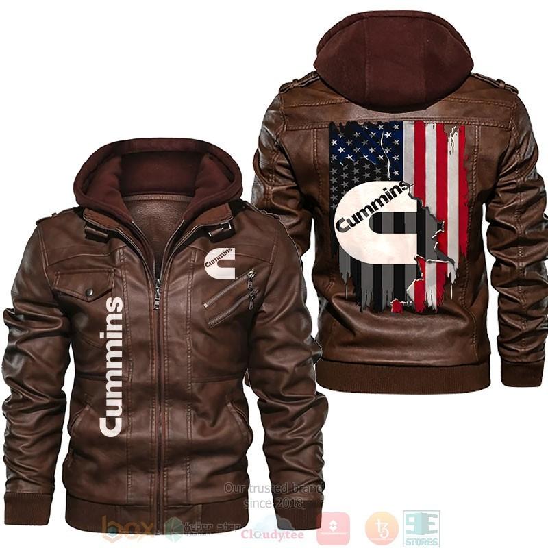 Cummins American Flag Leather Jacket LJ0977 – Let the colors inspire you!