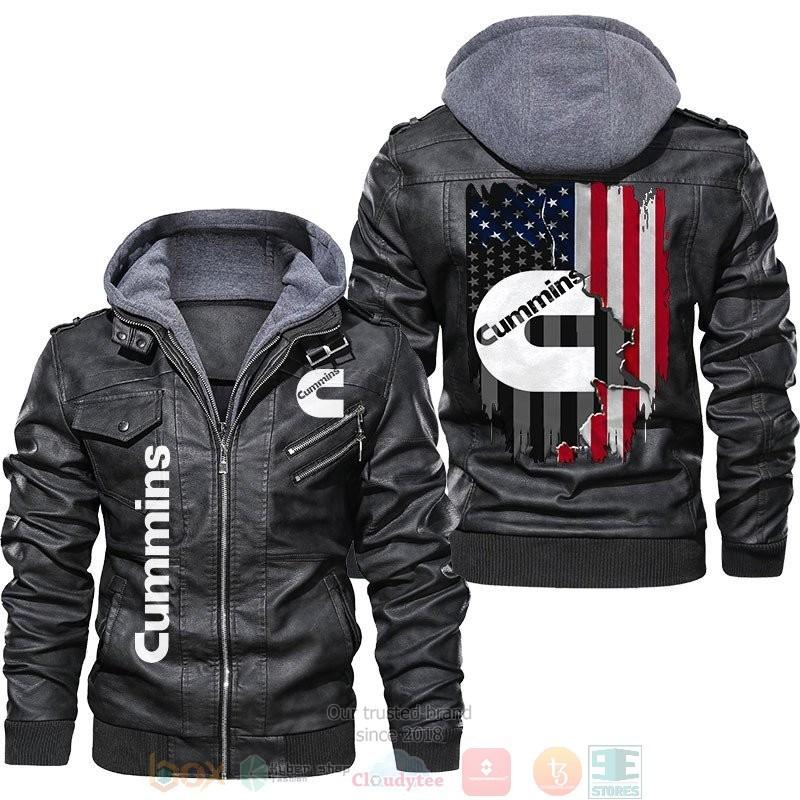 Cummins American Flag Leather Jacket LJ0977 – Let the colors inspire you!