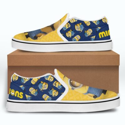Cute Minions Patterns Yellow Blue Navy Disney Graphic Cartoon Unisex Slip On Low Top Canvas Shoes 2 Cute Minions Patterns Yellow Blue Navy Disney Graphic Cartoon Unisex Slip On Low Top Canvas Shoes 2