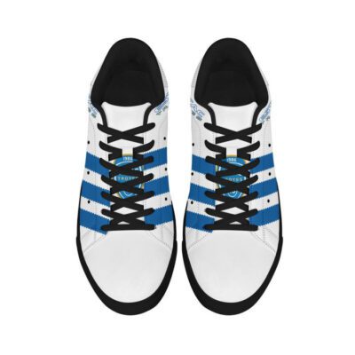 ESTAC Troyes Low Top Leather Skate Shoes Tennis Shoes Sneaker For Fans Black Sole 3