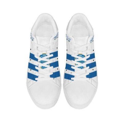 ESTAC Troyes Low Top Leather Skate Shoes Tennis Shoes Sneaker For Fans White Sole 3