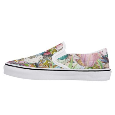 Flower Slip On Shoes Low Top Sneaker For Fans 2