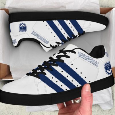 Girondins de Bordeaux Low Top Leather Stan Smith Shoes - Black Sole SST1656