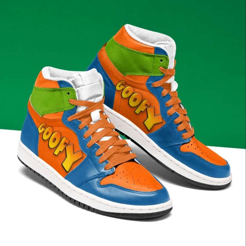 Goofy Dog Air Jordan 1 High Top Sneakers Custom Shoes For Fans