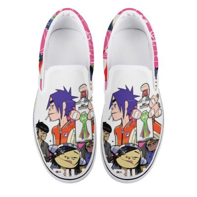 Gorillaz Slip-On Shoes Low Top Sneaker For Fans