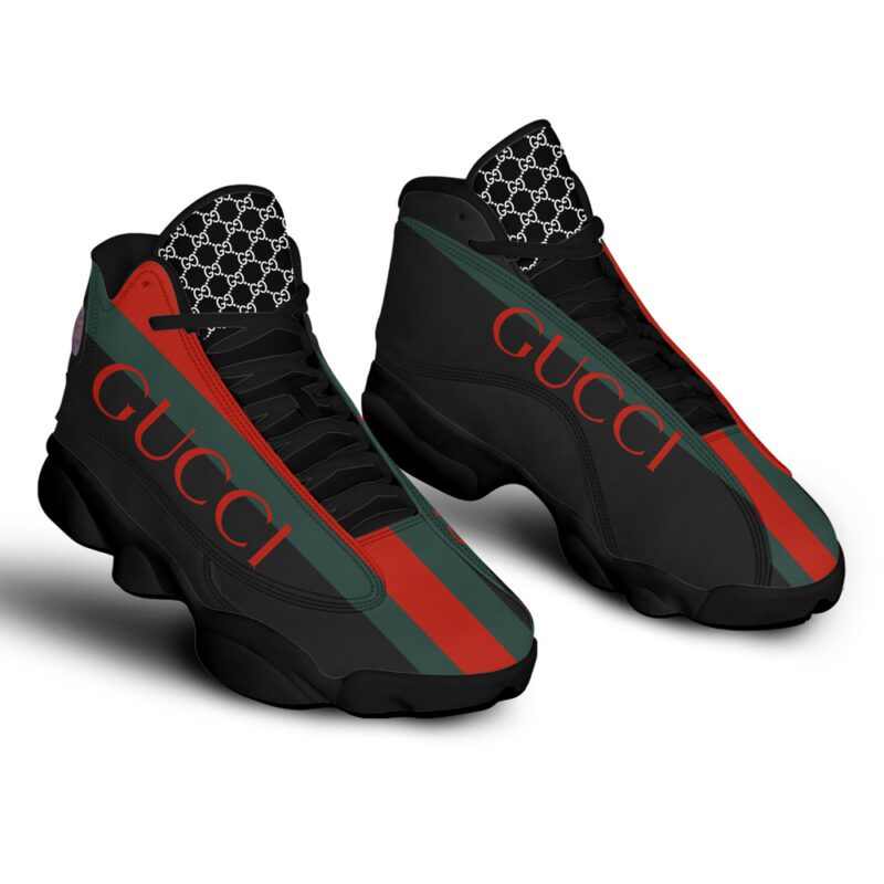 Gucci Black Air Jordan 13 Sneaker 1