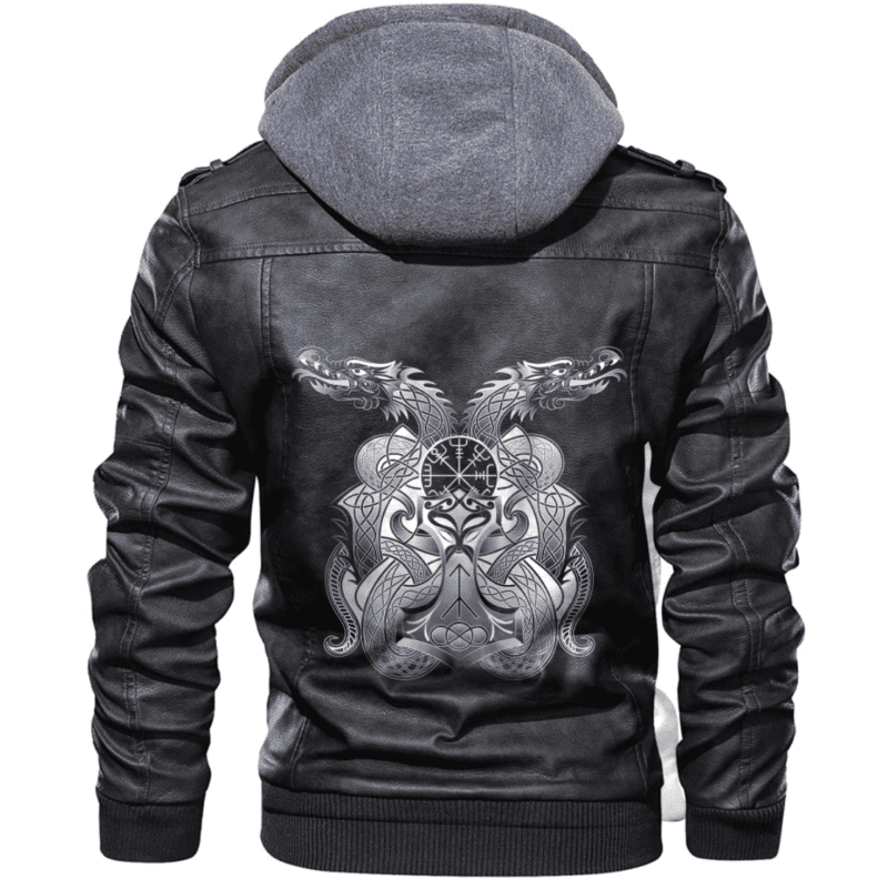 Helm Of Awe Dragon Zip Leather Jacket A31 LJ3967