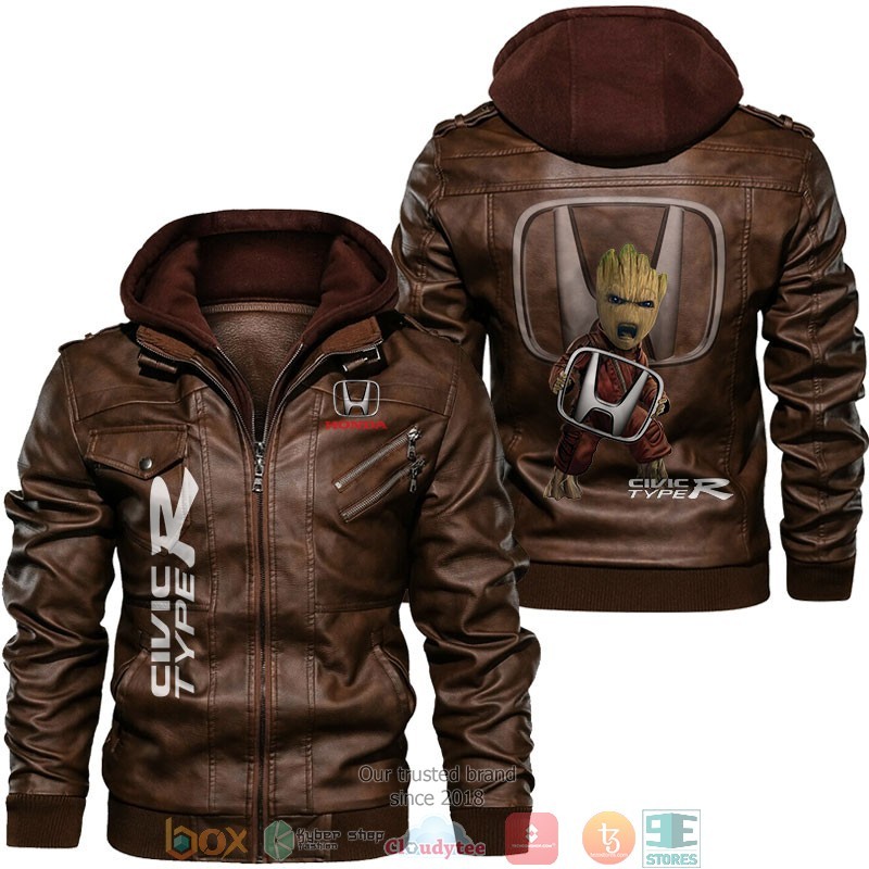 Honda Civic Type R Baby Groot Leather Jacket LJ1352 – Let the colors ...