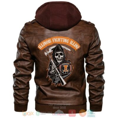 Illinois Fighting Illini NCAA Football Sons Of Anarchy Leather Jacket LJ1422