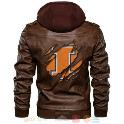 Illinois Fighting Illini NCAA Leather Jacket LJ1423