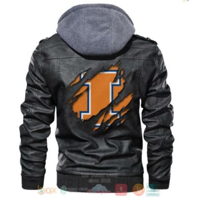 Illinois Fighting Illini NCAA Leather Jacket LJ1424