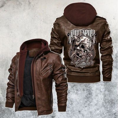 Italian Skull Monster Black Brown Red Leather Jacket With Removable Hood For Mens Motorcycle Biking Racer LJ4544 1 Italian Skull Monster Black Brown Red Leather Jacket With Removable Hood For Mens Motorcycle Biking Racer LJ4544 1