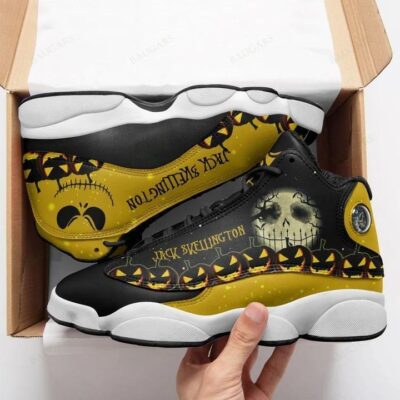 Jack Skellington Air Jordan 13 Sneaker JD13820 1