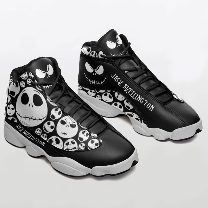 Jack Skellington Custom Shoes Air Jordan 13 Sneaker Hot 2022 JD14433