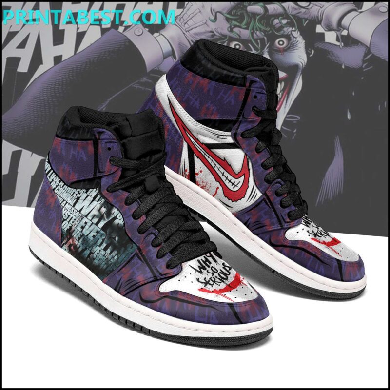 Joker Custom Air Jordan 1 High Top Sneakers Custom Shoes