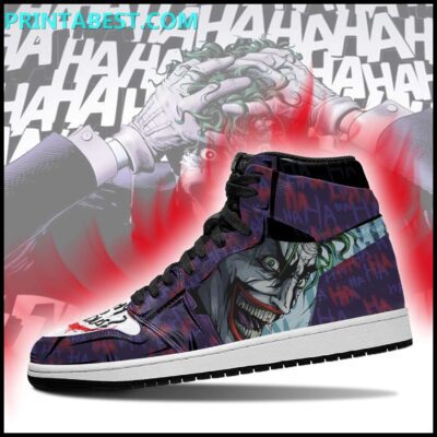 Joker Smile Air Jordan 1 High Top Sneakers Custom Shoes 2