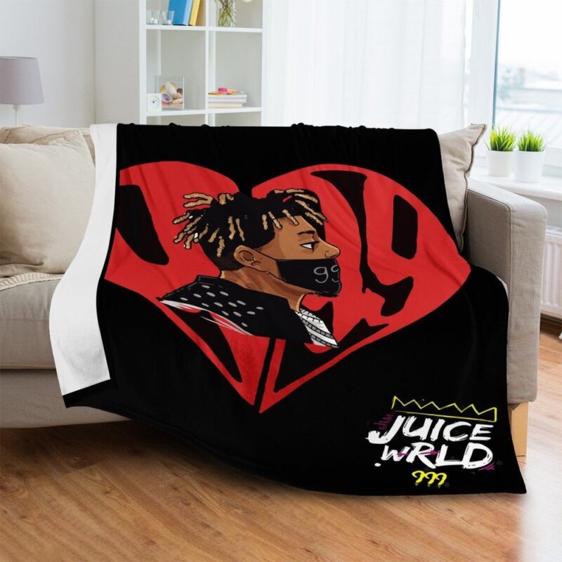 Juice Wrld 999 Fleece Blanket 6