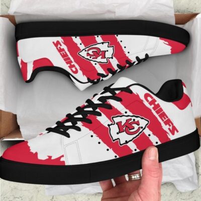 Kansas City Chiefs Low Top Leather Skate Shoes