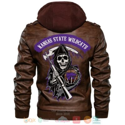 Kansas State Wildcats NCAA Basketball Sons Of Anarchy Leather Jacket LJ1560