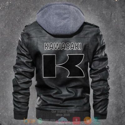 Kawasaki Motorcycle Leather Jacket LJ1567