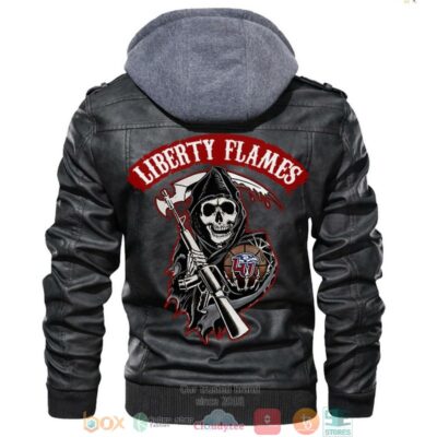Liberty Flames NCAA Basketball Sons Of Anarchy Black Leather Jacket LJ1631