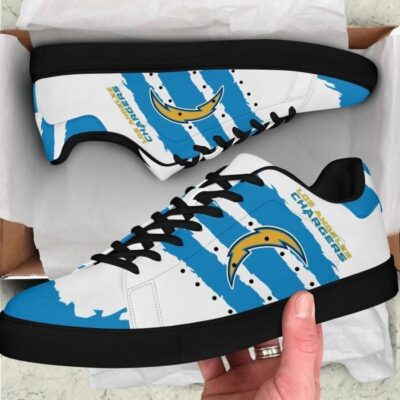 Los Angeles Chargers Low Top Leather Skate Shoes
