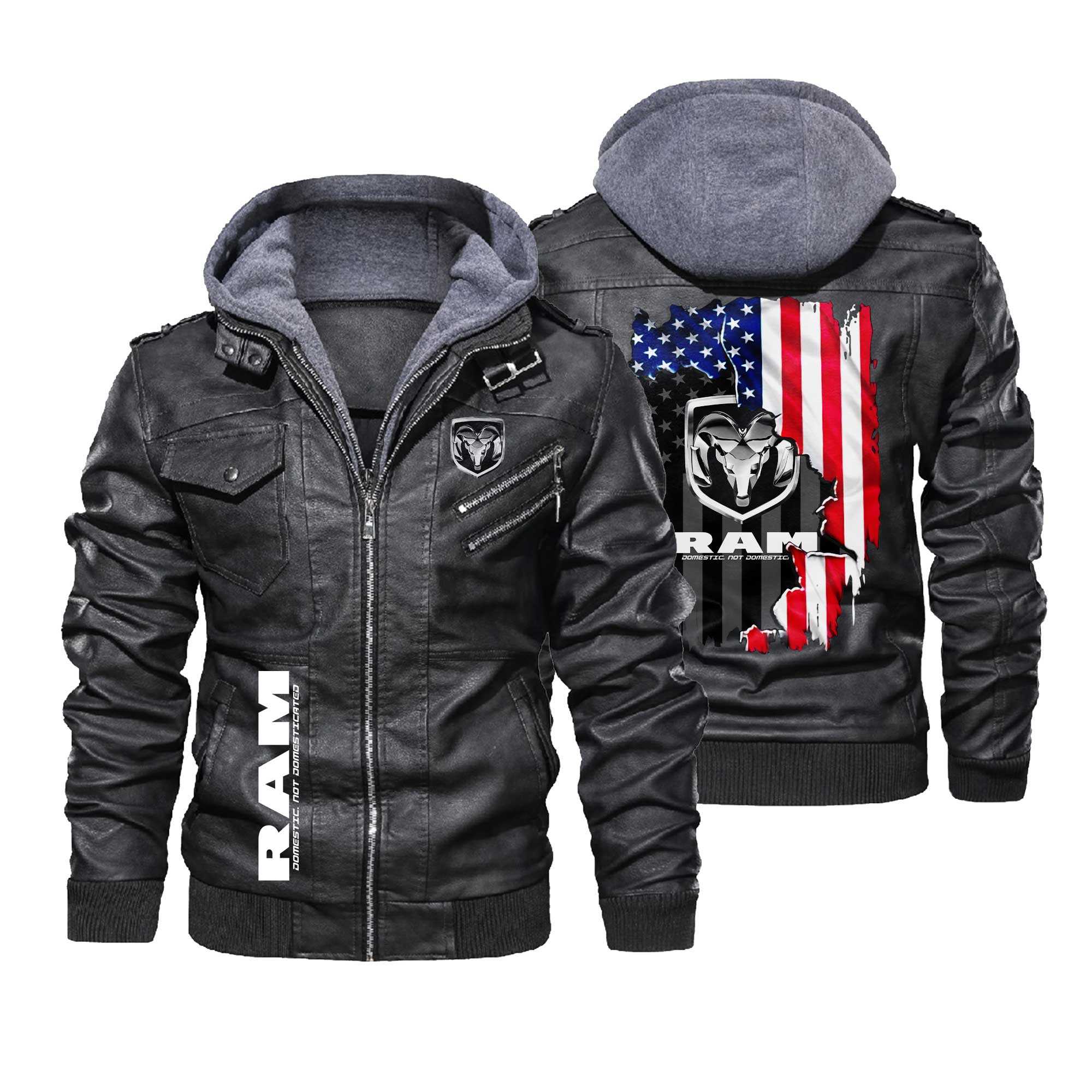 RAM US Flag Leather Jacket LJ2277 – Let the colors inspire you!