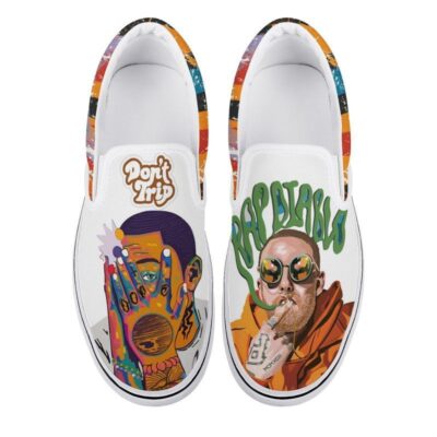 Mac Miller Art Sneaker Gift For Fans Custom Shoes Slip On Shoes