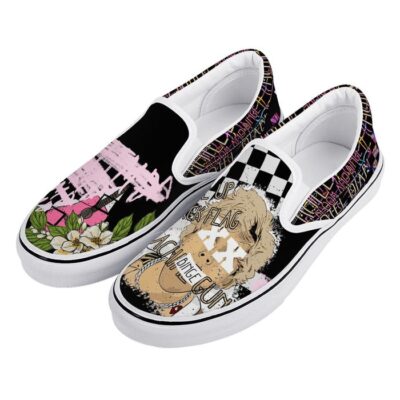 Machine Gun Kelly Slip-On Shoes Low Top Sneaker For Fans 1 Machine Gun Kelly Slip On Shoes Low Top Sneaker For Fans 1