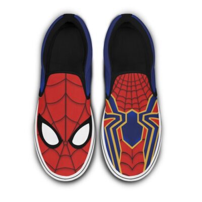 Marvel Spiderman Blue Red Black Bling Patterns Disney Graphic Cartoon Unisex Slip On Low Top Canvas Shoes 5 Marvel Spiderman Blue Red Black Bling Patterns Disney Graphic Cartoon Unisex Slip On Low Top Canvas Shoes 5