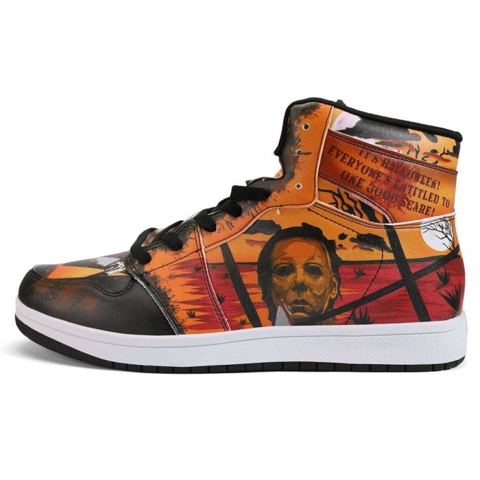 Michael Myers Air Jordan 1 High Top Sneakers Custom Shoes – Let the ...