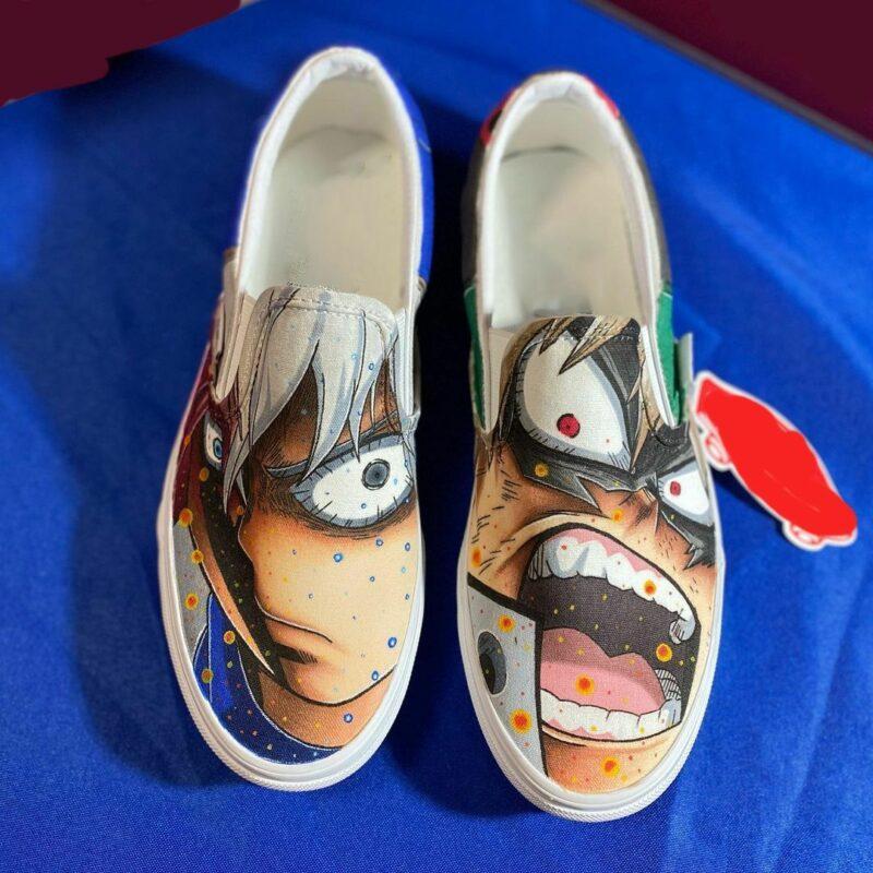 Midoriya Todoroki Bakugo Katsuki Anime Boku No Hero Academia Slip On ...